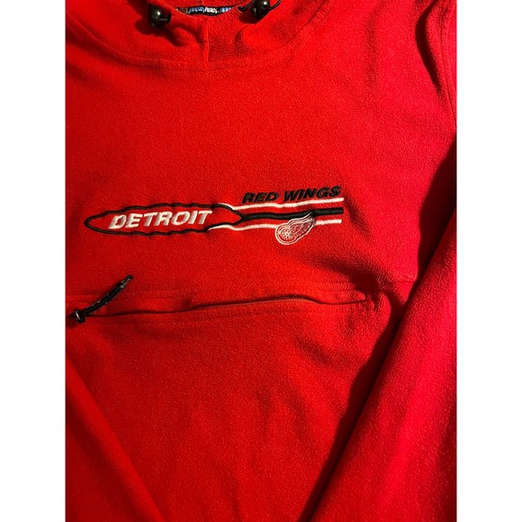 Detroit Red Wings fleece hoodie size L Hockey Rules NHL - Picture 4 of 6